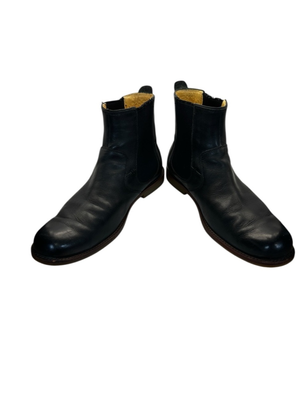 UGG Stevenson Chelsea Boots Mens 11.5 Black Leather Slip On Ankle Dress Casual - Picture 5 of 10
